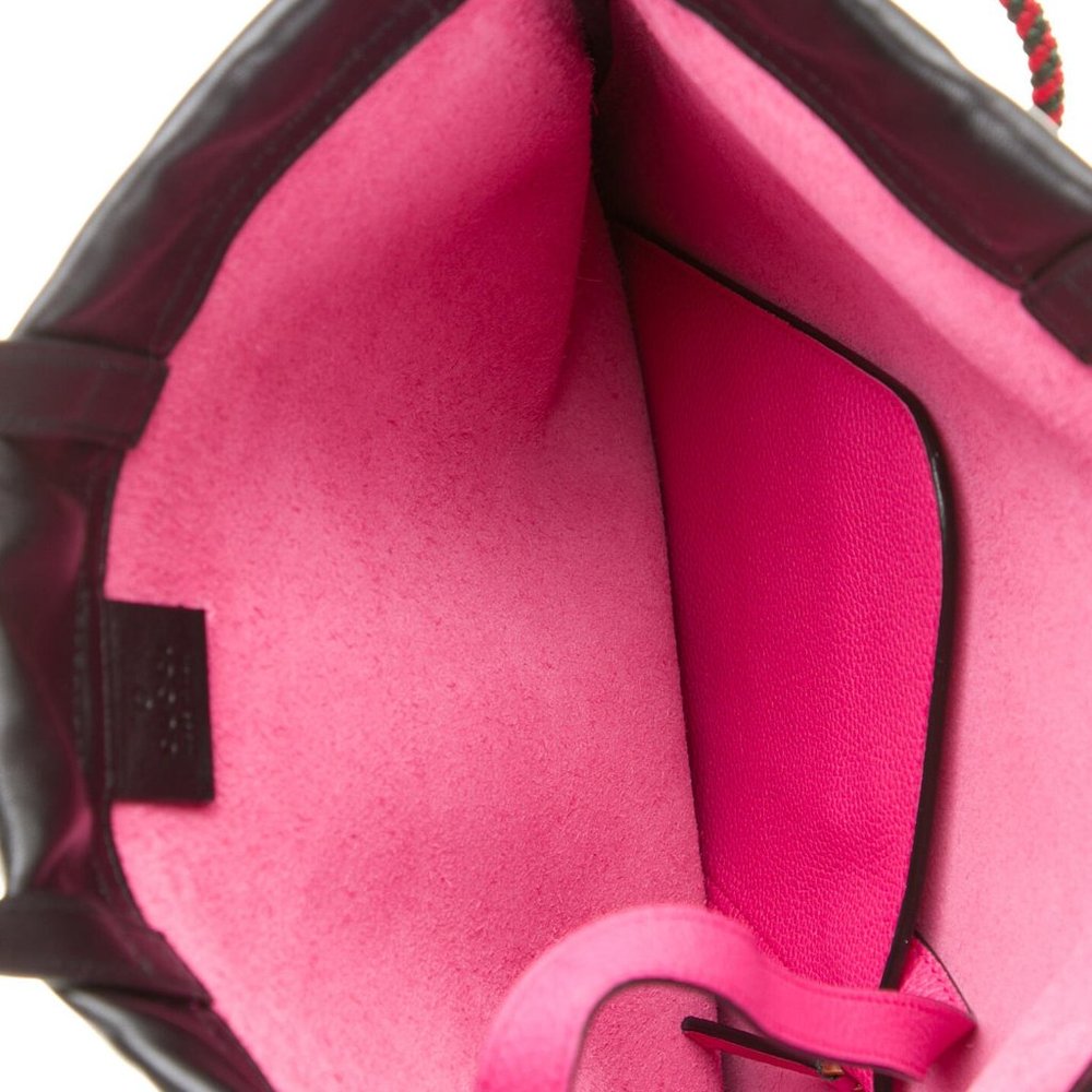 Gucci 2018 Leather Drawstring Backpack in Pink NEW WITH DUSTBAG - Picture 5 of 16